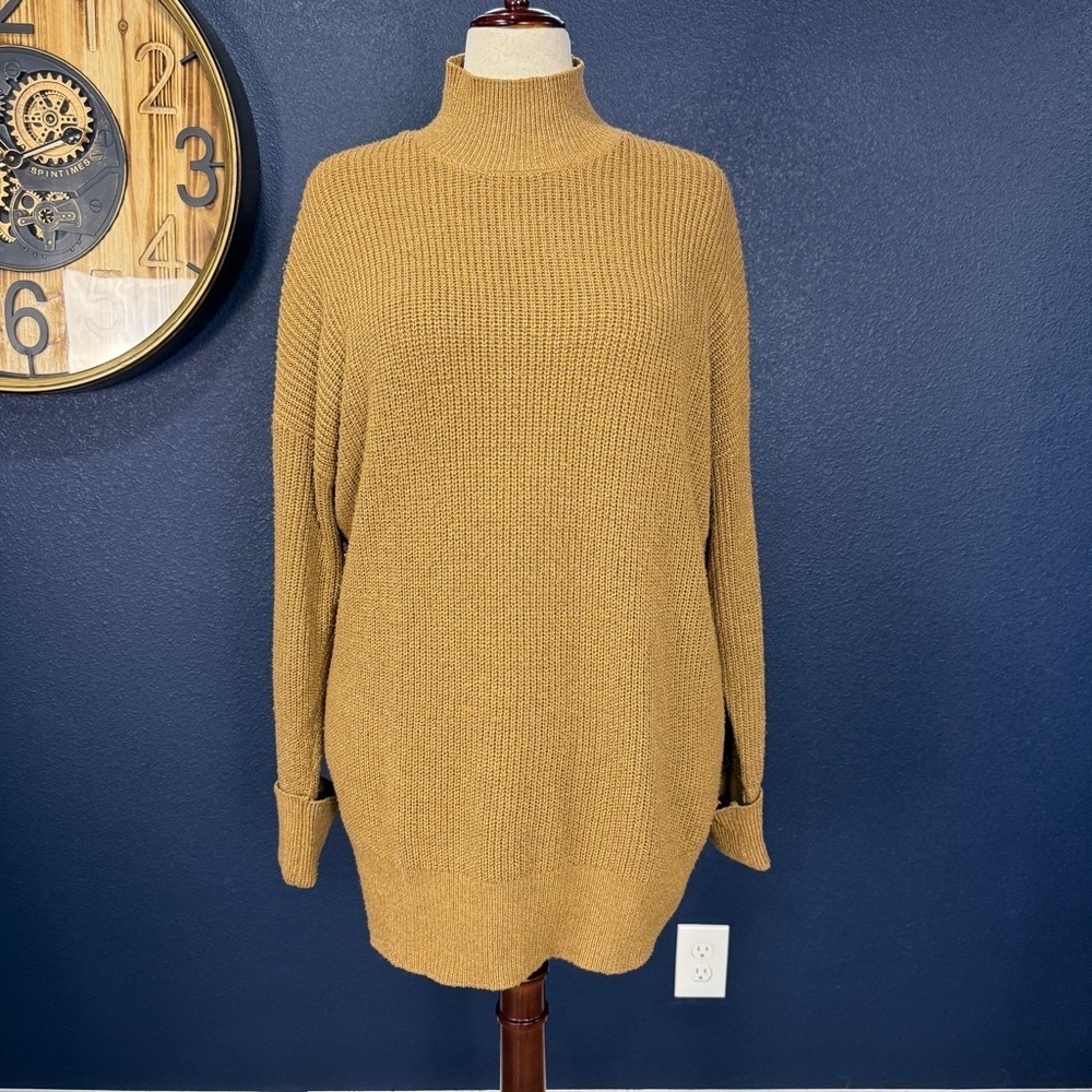 Vero Moda Camel Knit Turtleneck Sweater | XXL